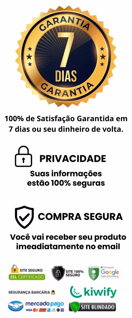 Garantia de 7 dias e compra segura