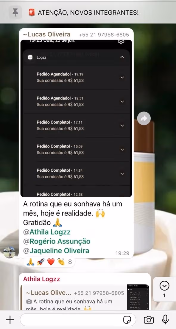 Comissões recebidas